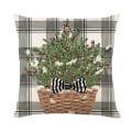 Miniatyrbillede 1 af 11: Merry Christmas Pudebetræk 45x45cm Pyntepudebetræk Vinter Julepynt til Hjemmet Træ Hjort Sofa Pudebetræk 9