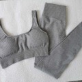 Miniatyrbilde 6 av 11: Yoga Sett Høyt Elastisk Trenings Sportsett Polstret Sports-BH Høy Midje Sports Leggings Gym Blue S