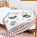 Miniatyrbild 6 av 6: Jacquard Tapestry Utomhus Picknickmatta Bohemisk Chenille Multifunktionell Dekorativ Sofföverdrag No. 2 color series 130x160