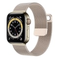 Pikkukuva 11 / 11: Ranneke Apple Watch -rannekkeelle 44mm 40mm 38mm 42mm 44 mm Lisätarvike Magneettinen lenkki Metallinen älykellon rannekoru iWatch sarja 3 4 5 6 se pink gold 38mm or 40 mm