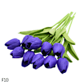 Miniatyrbillede 4 af 11: 5/10 stk. Tulipan Kunstig Blomst Real Touch Kunstig Buket Falsk Blomst Til Bryllupsfest Dekoration Forsyninger Hjemmehave Ornamenter F15 10PCS