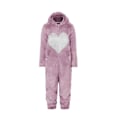 Miniatyrbillede 5 af 5: Dame Forår Efterår Hætte Jumpsuit Kærlighedsprint Frakke Varm Afslappet Romper Dame Hjem Lynlås Pyjamas Blue M