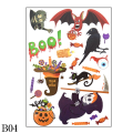 Miniatyrbilde 1 av 11: Avtakbare Halloween Veggklistremerker Skrekk Grim Reaper Heks Gresskar Vindusklistremerker For Halloweenfest Hjem Bar Gulv Veggdekor B04-1Pcs