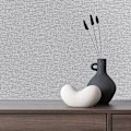 Miniatyrbilde 2 av 2: Telma Hessian Teksturert Vinyltapet Grandeco Lys Grå Light Grey