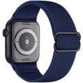 Miniatyrbilde 6 av 11: Elastisk Nylon Solo Loop Rem for Apple Watch Band 44mm 40mm 38mm 42mm Justerbart Armbånd iWatch Series 3 4 5 6 Se Armbånd Red 38mm or 40mm