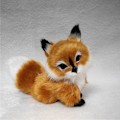 Miniatyrbillede 1 af 11: 3 Stilarter Mini Siddende Rævemodel Sød Simulation Brun Ræv Boligindretning Bryllupsfødselsdagsgave Plysfigurer Håndværk Miniaturer C