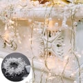 Pikkukuva 1 / 5: 4M 40 LED Helmi Valosarja Juhlavaan Koristeluun Joulu LED-keijuvalot Punaiset Helmet Seppele Juhlat Joulu Kuusi Kodin Sisustus White 2M
