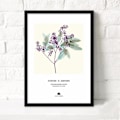 Miniatyrbild 5 av 5: Wekity Pastoral Blomsterväggkonst Canvas Tryck Affisch, Enkel Mode Akvarell Konst Ritning Dekor för Hem Vardagsrum Sovrum Kontor och Barnrum