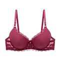 Miniatyrbild 5 av 7: Sexiga BH:ar för Kvinnor Push Up BH Spets Plus BH Underkläder Bralette Kvinnlig Bygel BH Black 42C
