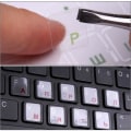Miniatyrbillede 2 af 10: 2 STK. Tastaturklistermærker Russisk Sprog Gennemsigtigt Tastatur Cover Clear Black
