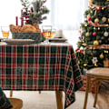 Miniatyrbilde 3 av 7: Juleduk Amerikansk Rød Enkel Rutete Bordmatte Hotell Kaffebordduk Dekorativ Duk Red and green plaids 140*260cm