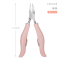 Miniatyrbilde 6 av 7: Neglespor Tang Negleklippersett Tånegl Kutikkelklipper Pedikyr Dobbel Fjær Inngrodd Negl Bøyd Nesetang Pink S15 clamp