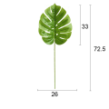 Miniatyrbild 1 av 11: One Piece monstera konstgjorda växter plast tropiska palmblad hem trädgård dekoration tillbehör Fotografering Dekorativ ChangGan LightGreen