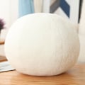 Miniatyrbild 1 av 10: Blommönstrad Prydnadskudde Soffkudde Hem Mjuk Sfärisk Plyschdocka Gåva White Ball Picture size
