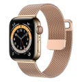 Pikkukuva 11 / 11: Ranneke Apple Watch -rannekkeelle 44mm 40mm 38mm 42mm 44 mm Lisätarvike Magneettinen lenkki Metallinen älykellon rannekoru iWatch sarja 3 4 5 6 se Gun 38mm or 40 mm