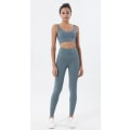 Pikkukuva 4 / 11: Joogasetti Urheilupuku Naisten Oloasu Crop Topit Ja Leggingsit Dark Gray L