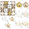 Miniatyrbild 1 av 11: Julgranskulor 42/44 st 6 cm Stora Julkulor Flerfärgade Kuldekorationer Julgransprydnader Set för Hemfest 44pcs4 As picture