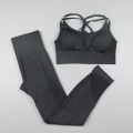 Miniatyrbild 7 av 9: Yoga Set Dam Träningskläder Sportkläder Leggings Vadderad Push-up BH army green S