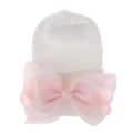 Pikkukuva 6 / 11: Vauvan Talvihattu Pipo Kaksinkertainen Paksu Rusettihattu Vauvan Uusi Sairaalahattu #1 white knot White Hat Average size
