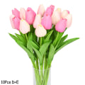 Miniatyrbilde 1 av 11: 10 stk. Tulipaner Kunstige Blomster Ekte Berøringsfølelse Kunstig Bukett Fake Blomst for Bryllupsdekorasjon Blomster Hjem Hagedekor Mix5