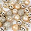 Miniatyrbilde 5 av 11: 1 eske Julekuler Juletrepynt Julekule Xmas Hengende Treanheng Hjemmefestdekor 2023 Nyttårsgave Noel Navidad 24pcs gold as picture