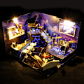 Miniatyrbild 2 av 4: DIY Dockskåpsminiatyr med möbler Monterad modellleksak Födelsedag Julklapp Default Title