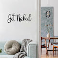 Miniatyrbilde 5 av 5: Metall \"Get Naked\" Skilt Veggkunst Dekorativt Ornament Modell