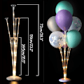 Miniatyrbillede 1 af 11: 7/11/19 Rør Ballonholder Balloner Stativ Søjle Konfetti Ballon Børnefødselsdag Baby Shower Bryllupsdekoration Forsyninger 1set LED stand b