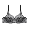 Miniatyrbild 2 av 4: Nya Ankomster Genomskinlig Spetsbroderi Dam BH Sexiga Plus Size Underkläder Bralette Behå Red 80D