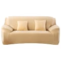 Miniatyrbillede 1 af 11: Ensfarvede sofabetræk til stue, elastiske hjørnesofabetræk, stolebeskytter 1/2/3/4 personers Beige 1-seat 90-140cm