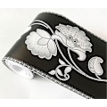 Miniatyrbild 1 av 5: WB08 04 Självhäftande 3D Blommor geometrisk Design PVC Vattentät Bård Tapet