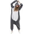 Miniatyrbild 4 av 5: Pyjamas Tecknad Heldräkt Pijama Dam Herr Kostym Onesies För Vuxna Fleece Par Tvättbjörn shark onesie 1 M Fit 158cm-168cm