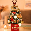 Miniatyrbild 4 av 11: Mini Julgransprydnader Skrivbordsjulgransdekoration 60 cm Julgran Rosa Simulering 45cm high-end red package