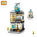Miniatyrbillede 9 af 11: LOZ Byggeklodser Bybillede Scene Kaffebar Butik Arkitekturmodel Samlelegetøj Julegave til Børn without  box12