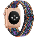 Miniatyrbild 1 av 11: Nylonband för Apple Watch armband 44 mm 40 mm 41 mm 45 mm Justerbart elastiskt solo loop bälte armband Apple Watch Series 7 6 se 5 4 3 Bohemia purple 42mm - 44mm - 45mm