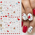 Miniatyrbild 8 av 11: 3D Halloween Nageldesign Anime Joker Spindel Orm Sliders Nageldekaler Självhäftande Dekaler Flickor Barn Party Manikyr GLF794 STZ-G037 Gold