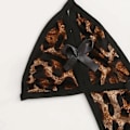 Pikkukuva 2 / 5: TAM Satiinisilkki Pyjama Leopardikuvioiset Pyjamat Alusvaatteet Yöasut Satiini Brown L