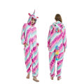 Pikkukuva 9 / 11: Naisten Yksisarvinen Stitch Onesie Unisex Talvi Joulu Pyjamat Yöasut Asut Aikuiset Flanelli Yövaatteet Pyjama Puple Tenma M