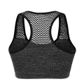 Pikkukuva 4 / 9: Joogaliivit Langattomat Push Up Urheiluliivit Top Iskunkestävät Kuntosaliliivit Naisille Grey L