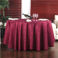 Miniatyrbilde 1 av 7: Hotell Bryllup Duk Restaurant Spisestue Rundt Bord Heklet Duk Rund Morning Glory Duk Wine red  flower 1.2*1.6 m