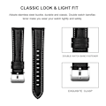Miniatyrbillede 11 af 11: 20 mm 22 mm Moderigtig Læder Urrem til Samsung Galaxy Watch Active 2 40 mm 44 mm Udskiftningsarmbånd Elegant Armlænke 4 Gray Active 2 40mm 44mm
