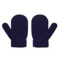 Miniatyrbillede 1 af 11: Sød Strikket Pompom Babyhue Handsker Kasket Tyk Varm Pige/Dreng Hue Handsker Beanie Vinter Ørevarm Børnehue Baby Bonnet Muts NavyGloves