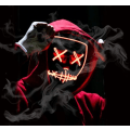 Miniatyrbilde 10 av 11: Halloween Maske Lysende Hacker Purge Maske Skummel LED Maske for Cosplay Kostymer Festival Karneval Party Gaver til Barn Menn Kvinner overseas go