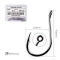 Miniatyrbilde 5 av 11: Fishhook 50 stk / 20 stk / Eske Sirkel Karp Øye Fiskekrok Størrelse 2-22# Ringøye Japan Fiskekroker Fiskekroker Enkel Jigg Fiskekrok Utstyr Size 22 - 20pc