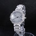 Miniatyrbild 3 av 6: Klocka Dam Damklocka med Stjärnmotiv Diamant Mode Business Quartzklocka Silver