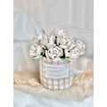 Miniatyrbillede 4 af 11: Pink Rose MOC Byggeklodser Legetøj Valentinsdag DIY Klodssæt Gave Til Par Kærlighedserklæring Blomstersprog Første Kærlighed only flower 6Pcs