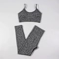 Pikkukuva 1 / 11: Joogasetti Toppeja Ja Leggingsejä Aktiivivaatteet Naisten Treenausvaatteet Grey bra set M