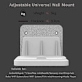 Miniatyrbild 4 av 5: Dww-Blanc) Universellt väggfäste/omkopplare för TV och hubb/router/modem, kompatibelt med Apple TV, Sky Q Mini och andra väggfästen, installeras med