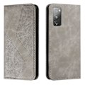 Pikkukuva 1 / 5: Samsung Galaxy S20 Fe -kotelo, PU-nahkainen läppäsuojus magneettisella sulkimella, lompakkokorttipaikat ja jalusta Gray