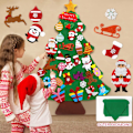 Miniatyrbillede 3 af 11: DIY Filt Juletræ Glædelig Jul Dekoration til Hjemmet Navidad Nytårsgaver 2023 Julepynt Julemand Juletræ 3